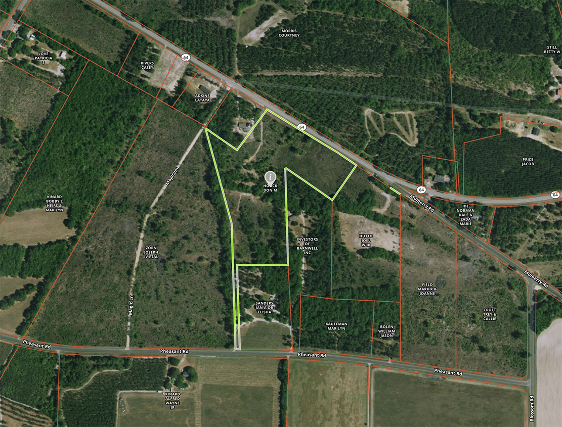 13.81 acres for sale in Barnwell, SC Southern Pines Plantations