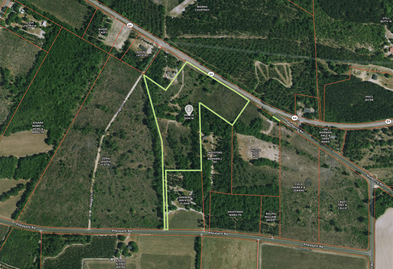 13.81 acres for sale in Barnwell, SC Southern Pines Plantations